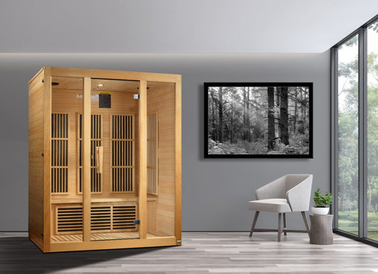 Bellevue Near Zero EMF 3-Person Far Infrared Sauna