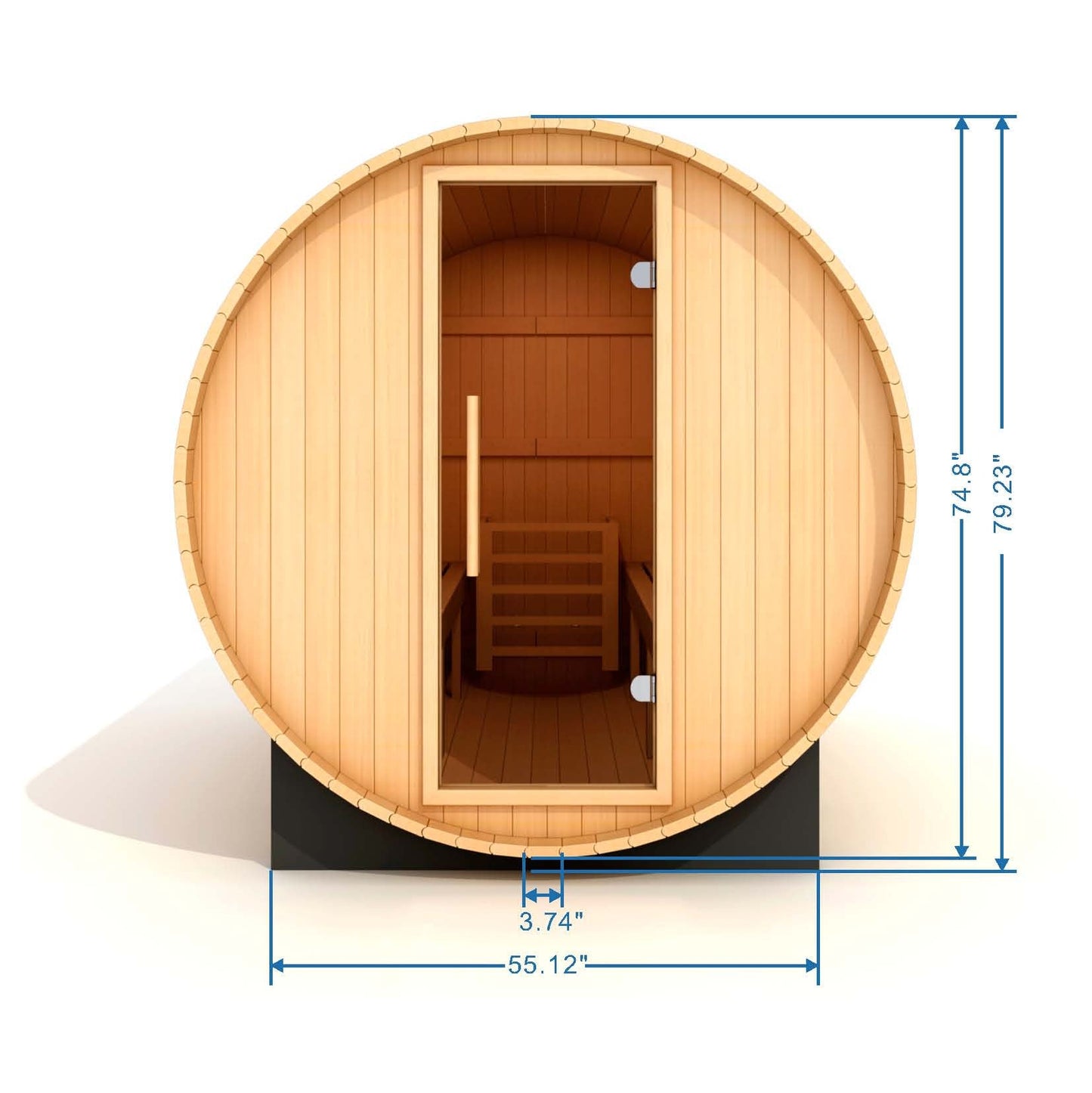 St. Moritz 2-Person Outdoor Barrel Sauna