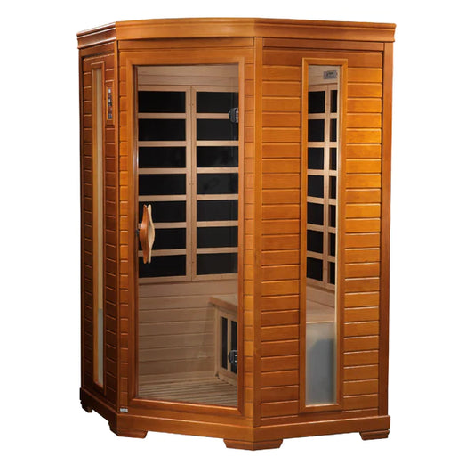Hemming Elite 2-Person Corner Ultra Low EMF Infrared Sauna