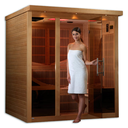 Monaco Elite 6-Person Near Zero EMF Far Infrared Sauna