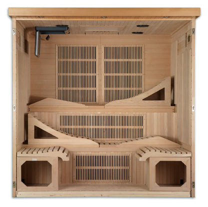 Monaco Elite 6-Person Near Zero EMF Far Infrared Sauna
