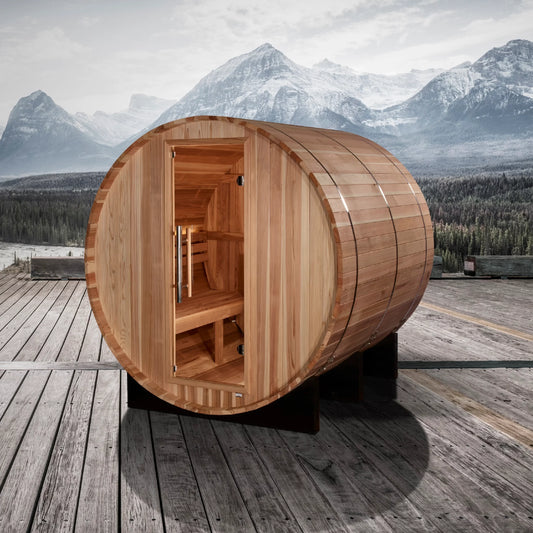 Arosa 4-Person Outdoor Barrel Sauna