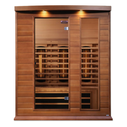 Montilemar 3-Person Full Spectrum Infrared Sauna - Canadian Red Cedar
