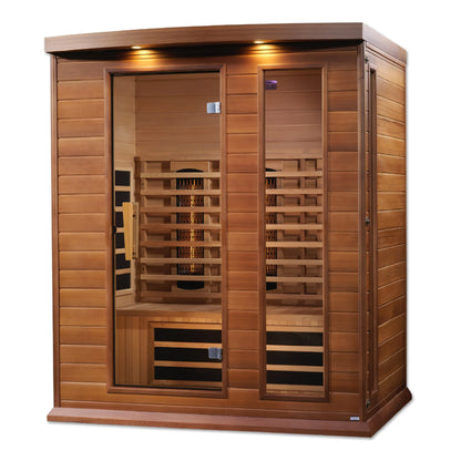 Montilemar 3-Person Full Spectrum Infrared Sauna - Canadian Red Cedar