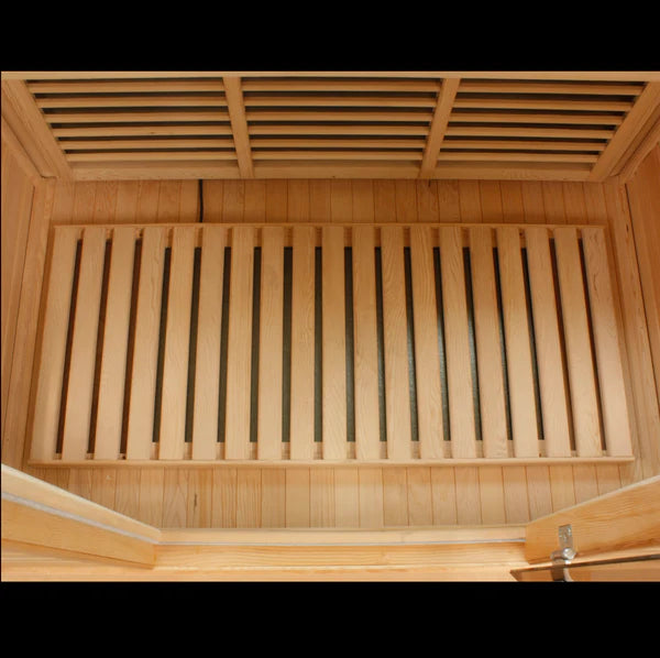 Avignon 3-Person Corner Near Zero EMF Infrared Sauna - Canadian Red Cedar