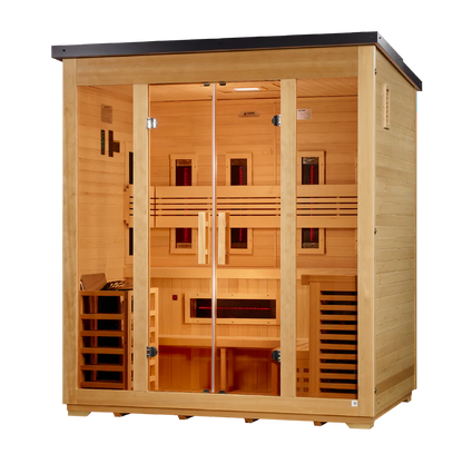 Gargellen 5-Person Hybrid Outdoor Sauna